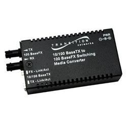 TRANSITION NETWORKS Transition Networks Twisted pair To Fiber Fast Ethernet Media Converter - 1 x RJ-45 , 1 x ST - 10/100Base-TX, 100Base-FX