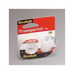 3M Transparent Glossy Tape in Self-Dispenser, 1/2 x 1,000 (MMM174A)