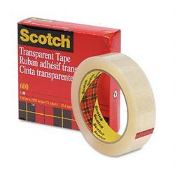 3M Transparent Tape, 3 Core, 1 x2592 (MMM6001X2592)