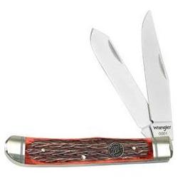 Wrangler Trapper, Red Picked Bone Handle