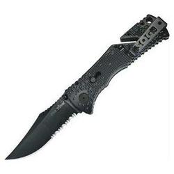 Sog Trident, Zytel Handle, Black Tini Blade, Comboedge