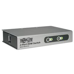Tripp Lite 2-Port Desktop KVM Switch - 2 x 1 - 2 x SPDB-15 Keyboard/Mouse/Video - Desktop