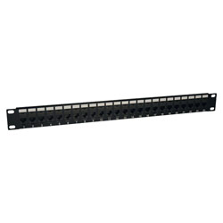 Tripp Lite 24 Port Cat5e Feed-Through Patch Panel - 24 x RJ-45