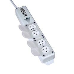 Tripp Lite 4 Outlets Medical-Grade Power Strip - NEMA 5-15P - Receptacle: 4 x NEMA 5-15R Hospital Grade - 15ft