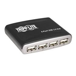Tripp Lite 4-Ports USB 2.0 Hub - 4 x 4-pin Type A Female USB 2.0 - USB USB (Downstream), 1 x 4-pin Type A Male USB 2.0 - USB USB (Upstream) - External