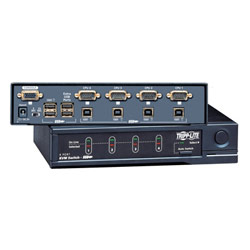 Tripp Lite B006-004-R KVM Switch - 4 x 1 - 4 x HD-15 , 4 x Type B USB