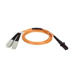 Tripp Lite Fiber Optic Duplex Patch Cable - 1 x MT-RJ - 2 x SC - 26.25ft - Orange