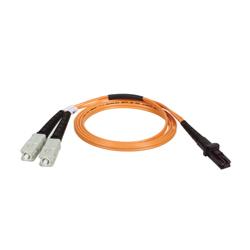 Tripp Lite Fiber Optic Duplex Patch Cable - 1 x MT-RJ - 2 x SC - 98.43ft - Orange