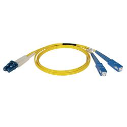 Tripp Lite Fiber Optic Duplex Patch Cable - 2 x LC - 2 x SC - 9.84ft - Yellow