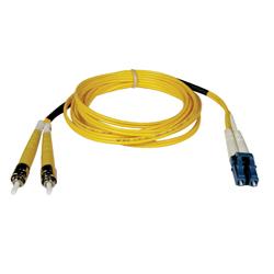 Tripp Lite Fiber Optic Duplex Patch Cable - 2 x LC - 2 x ST - 16.4ft - Yellow