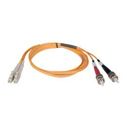 Tripp Lite Fiber Optic Duplex Patch Cable - 2 x LC - 2 x ST - 3.28ft - Orange