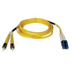 Tripp Lite Fiber Optic Duplex Patch Cable - 2 x LC - 2 x ST - 33ft - Yellow