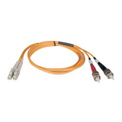 Tripp Lite Fiber Optic Duplex Patch Cable - 2 x LC - 2 x ST - 9.84ft - Orange