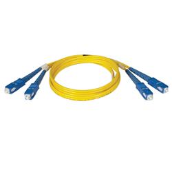 Tripp Lite Fiber Optic Duplex Patch Cable - 2 x SC - 2 x SC - 49.21ft - Yellow