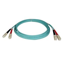 Tripp Lite Fiber Optic Duplex Patch Cable - 2 x SC - 2 x SC - 6.56ft - Aqua Blue