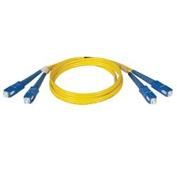 Tripp Lite Fiber Optic Duplex Patch Cable - 2 x SC - 2 x SC - 98.43ft - Yellow