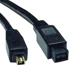 Tripp Lite FireWire Cable - 1 x FireWire - 1 x FireWire - 10ft - Black (F019-010)