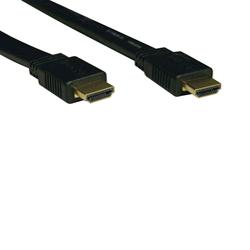Tripplite Tripp Lite Flat HDMI Gold Digital Video Cable - 1 x HDMI - 1 x HDMI - 16ft - Black