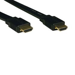 Tripplite Tripp Lite Flat HDMI Gold Digital Video Cable - 1 x HDMI - 1 x HDMI - 6ft - Black