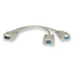 Tripp Lite Monitor Y Splitter Cable - 2 x HD-15 - 1 x HD-15 - 12