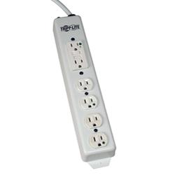 Tripp Lite Power Strip 120V AC - NEMA 5-15P - Receptacle: 6 x NEMA 5-15R Hospital Grade - 15ft