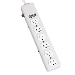 Tripp Lite Power Strip 120V AC - NEMA 5-15P - Receptacle: 6 x NEMA 5-15R Hospital Grade - 6ft