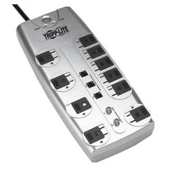 Tripp Lite TLP1008TELTV 10 Outlets Surge Suppressor - Receptacles: 8 x NEMA 5-15R - 3345J