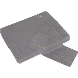 Tucano Microfiber Notebook Folder - Clam Shell - Microfiber - Gray