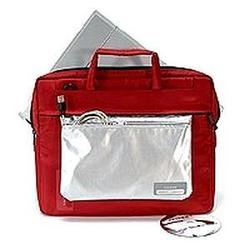 Tucano Work-out Slim Notebook Case - Top Loading - Shoulder Strap, Handle - Fabric - Red