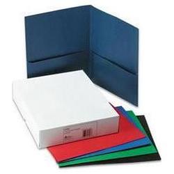 Avery-Dennison Two-Pocket Portfolios, Embossed Paper, 30-Sheet Capacity, Assorted, 25/Box (AVE47993)
