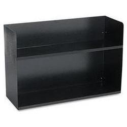 Buddy Products Two-Tier Recycled Steel Book Rack Without Dividers, Black (BDY12214)
