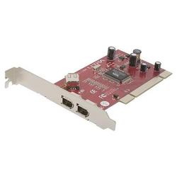 Ultra 3 Port PCI 1394 Firewire Card - 2 x IEEE 1394a - FireWire External, 1 x IEEE 1394a - FireWire Internal - Plug-in Card