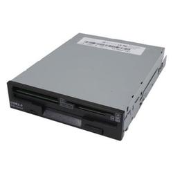 Ultra Black 3.5 Floppy Drive with Built-in 6-in-1 Flash Card Reader
