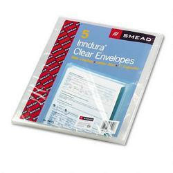 Smead Manufacturing Co. Ultracolor Expandable Poly String Tie Envelopes, Side Load, Clear, 5/Pack (SMD89521)