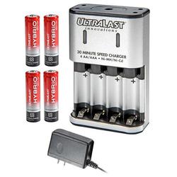 Ultralast UL-INOV1 HYBRIO 30-Minute Multi-Voltage NiMH/NiCd Speed Charger