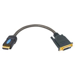 ULTRALINK Ultralink Challenger 2 HDMI TO DVI Adaptor Cable - 1 x HDMI - 1 x DVI - 1ft (C2-HMDF/DFHM)