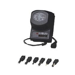 Tatco Universal AC/DC Adapter, 3 Wx2 Dx4 H, Black (TCO16300)