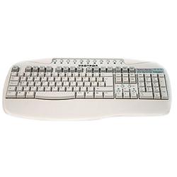 UNOTRON Unotron Spillseal Washable Keyboard - 104 Keys - Gray