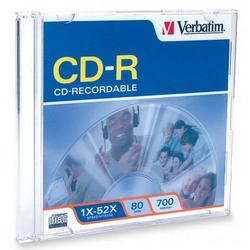 VERBATIM Verbatim 52x CD-R Media - 700MB - 100 Pack (94712)