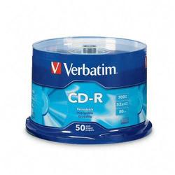 VERBATIM Verbatim 52x CD-R Media - 700MB - 50 Pack (94691)