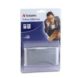 VERBATIM CORP Verbatim 7 Port USB 2.0 Hub - 7 x 4-pin USB 2.0 - USB - External