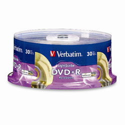 VERBATIM Verbatim DVD+R 4.7GB 16X LightScribe 30Pk Spindle