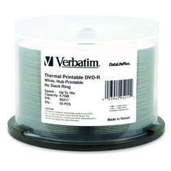 VERBATIM CORPORATION Verbatim DataLifePlus 16x DVD-R Media - 4.7GB - 50 Pack (95211)