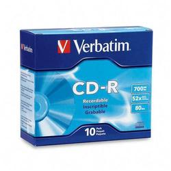 VERBATIM CORPORATION Verbatim DataLifePlus 52x CD-R Media - 700MB - 10 Pack Slim Case