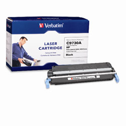 VERBATIM CORPORATION Verbatim HP C9730A Replacement Laser Cartridge Black (Color LaserJet 5500, 5550 Series) - OEM