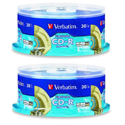 VERBATIM CORPORATION Verbatim Two 30Pk Spindles CDR LightScribe 80 min 52X Branded Discs - 94934-KIT