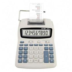 Victor Technologies Victor 1208-2 Dual Powered Print Calculator - 12 Character(s) - LCD - Power Adapter, AC Supply Powered - 6 x 8.25 x 1.75
