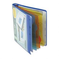 Wilson Jones/Acco Brands Inc. View-Tab® Round Ring Presentation Binder, 5-Tab Style, 5/8 Capacity, Blue (WLJ55366)