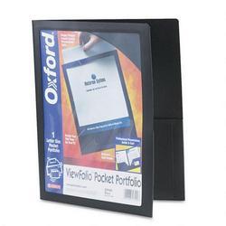 Esselte Pendaflex Corp. ViewFolio™ Two-Pocket Poly Portfolio, Black (ESS57442)