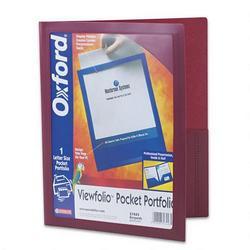 Esselte Pendaflex Corp. ViewFolio™ Two-Pocket Poly Portfolio, Burgundy (ESS57443)